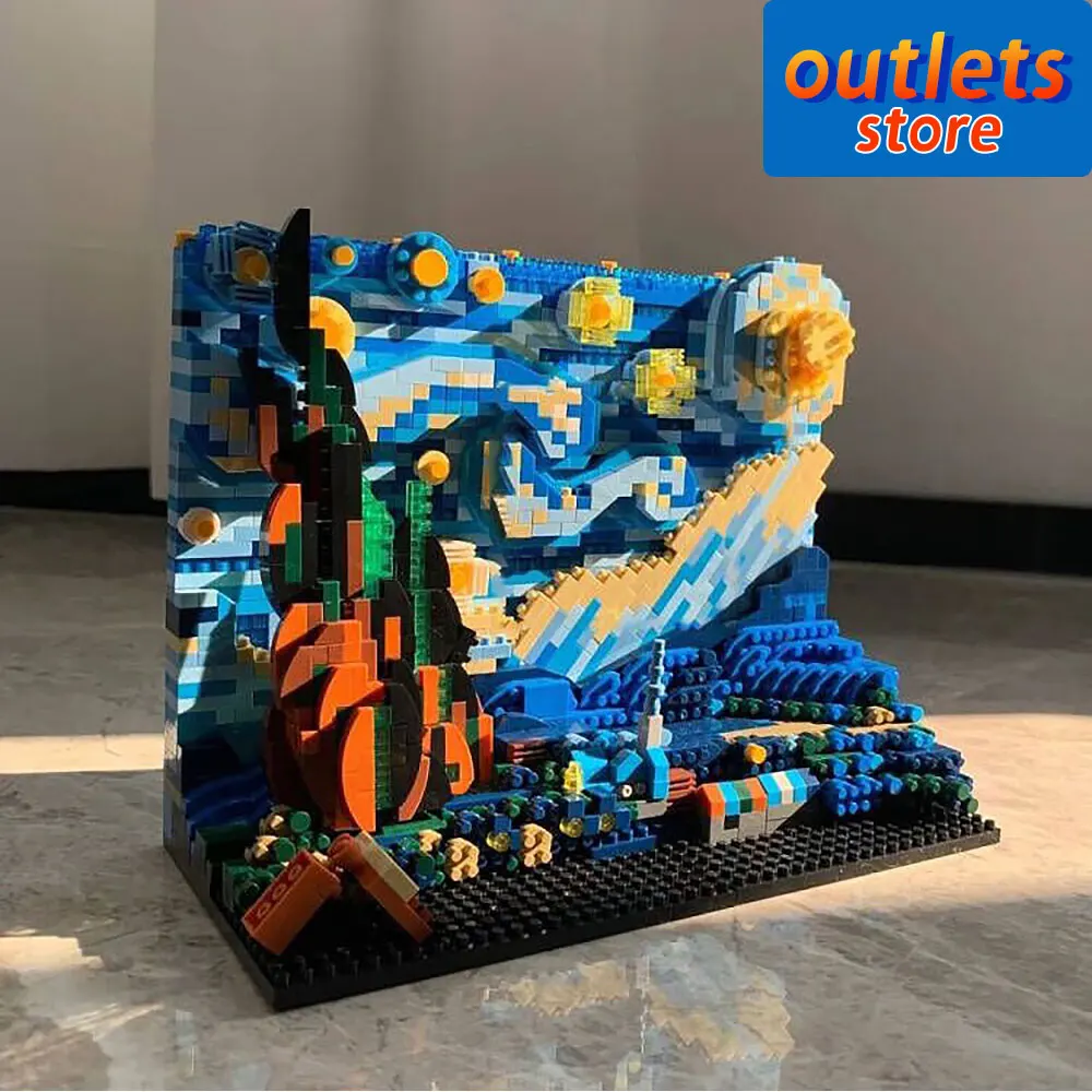 Diamond Blocks MY97042 MY97043 Ideas Starry Night The Great Wave Of Kanagawa Moc 21333 Building Block Brick Model Toys 1858pcs
Diamond Blocks MY97042 MY97043 Ideas Starry Night The Great Wave Of Kanagawa Moc 21333 Building Block Brick Model Toys 1858pcs