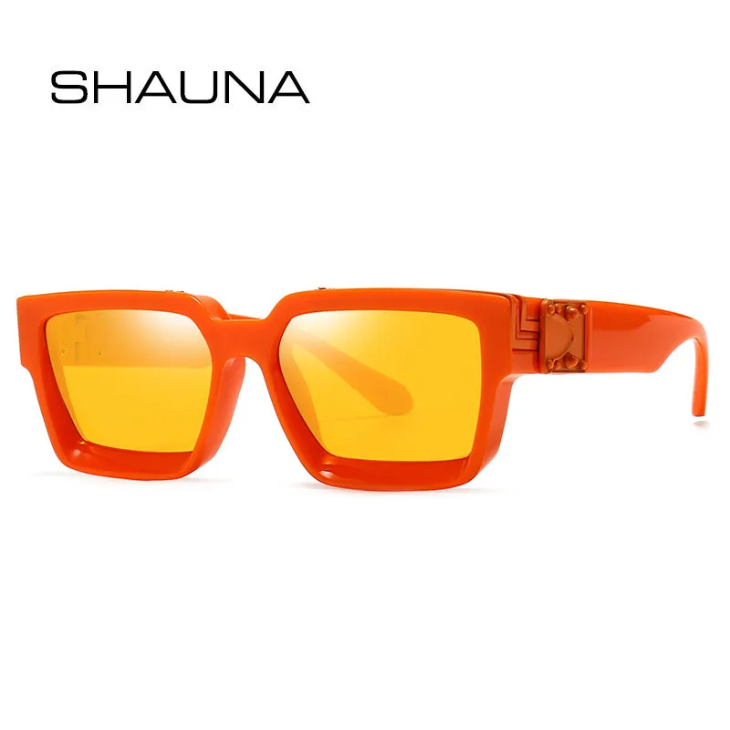 Солнцезащитные очки SHAUNA Квадратные ретро-очки UV400 | Аксессуары для одежды