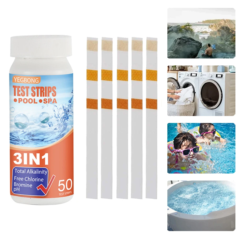 50pcs 9.7*3.5 Cm Pool Spa Hot Tub Water Test Strips For Testing Swimming Pool Chlorine PH Chemicals Gardening Supplies
50pcs 9.7*3.5 Cm Pool Spa Hot Tub Water Test Strips For Testing Swimming Pool Chlorine PH Chemicals Gardening Supplies