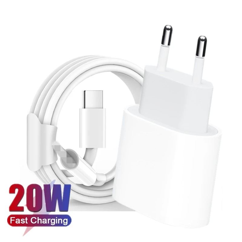 20W PD EU Charger Cable for iPhone 12 11 Pro XS Max X XR 13 mini 8 Plus Fast Charging Wall Charger USB-C to Lighting Data Cable 
20W PD EU Charger Cable for iPhone 12 11 Pro XS Max X XR 13 mini 8 Plus Fast Charging Wall Charger USB-C to Lighting Data Cable