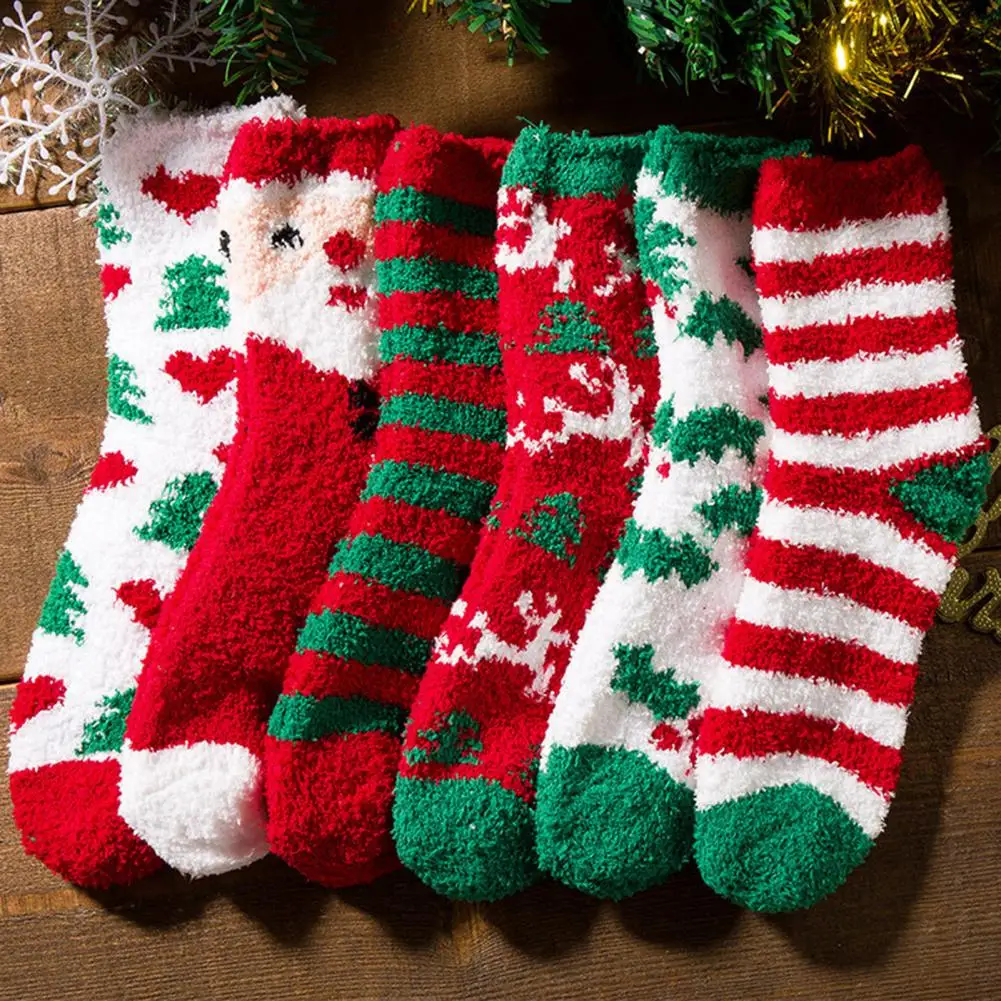 1 Pair Christmas Socks Santa Claus Striped Deer Heart Couple Socks Winter Thicken Plush Middle Tube Socks for Dating
1 Pair Christmas Socks Santa Claus Striped Deer Heart Couple Socks Winter Thicken Plush Middle Tube Socks for Dating