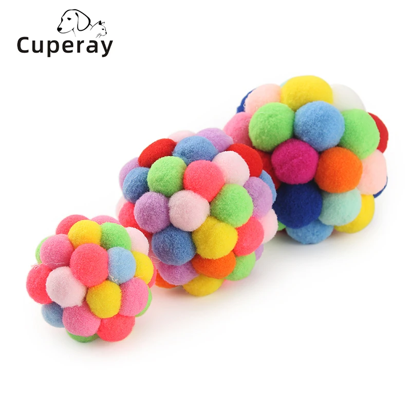 Cat Toy Balls with Bell, Colorful Soft Fuzzy Balls Built-in Bell for Cats, Interactive Playing Chewing Toys for Cats and Kittens
Cat Toy Balls with Bell, Colorful Soft Fuzzy Balls Built-in Bell for Cats, Interactive Playing Chewing Toys for Cats and Kittens