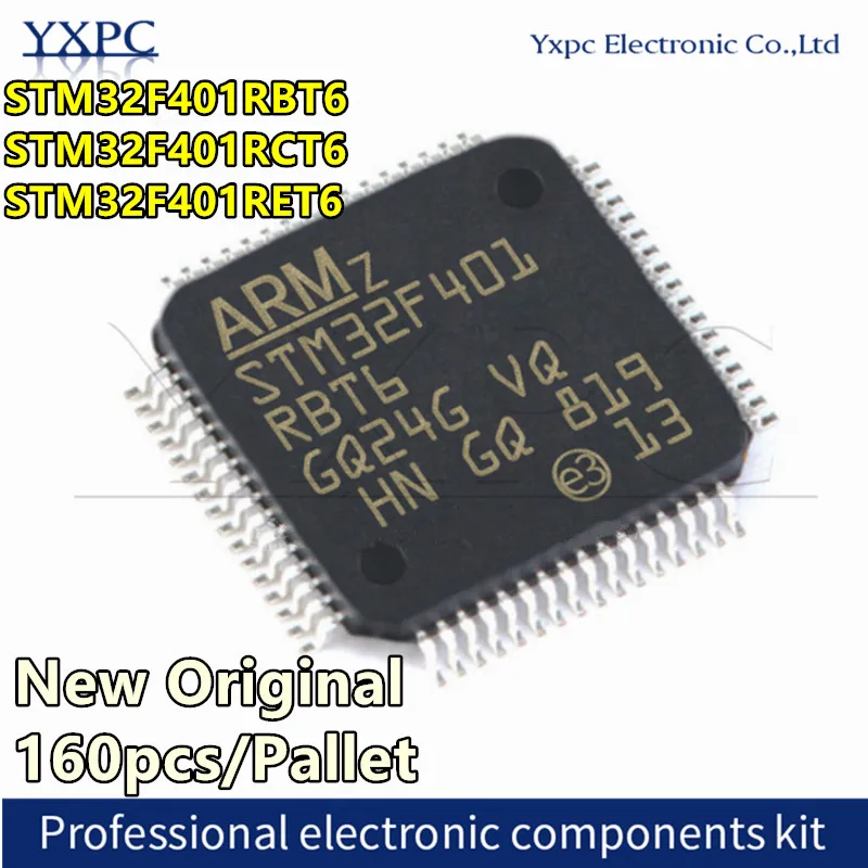 

160pcs/Pallet STM32F401RBT6 STM32F401RCT6 STM32F401RET6 QFP MCU chips