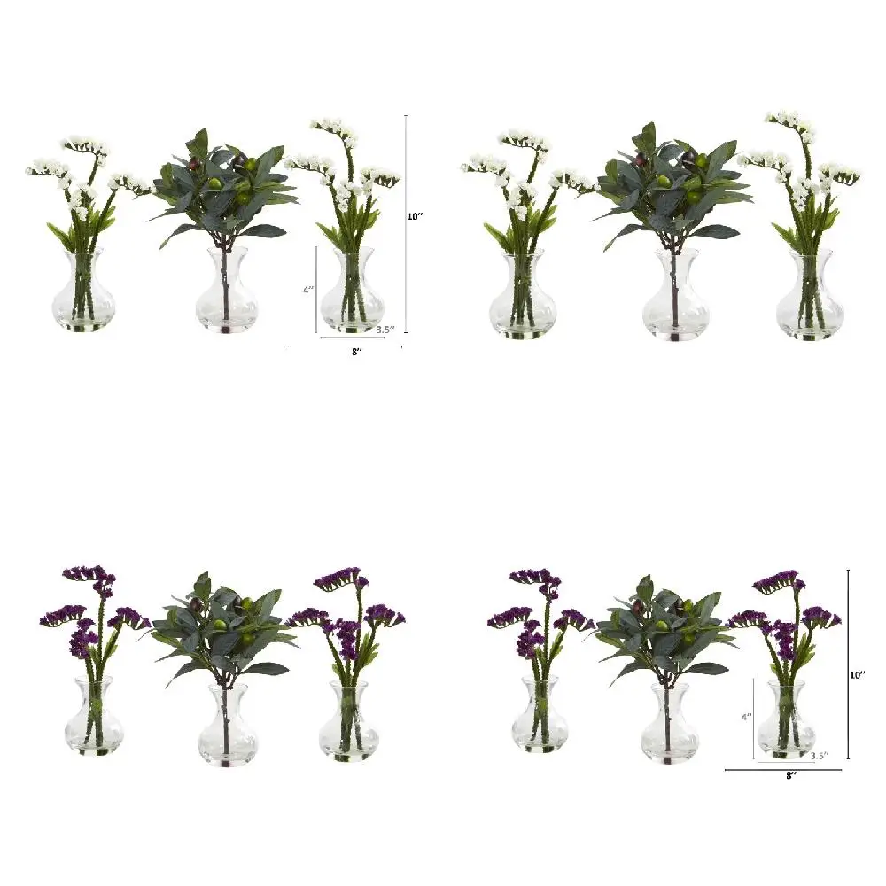 Vibrant White Vibrant Breath and Olive Artificial Arrangement in Vase (Set of 3), Perfect Marriage of Color and Life
Vibrant White Vibrant Breath and Olive Artificial Arrangement in Vase (Set of 3), Perfect Marriage of Color and Life