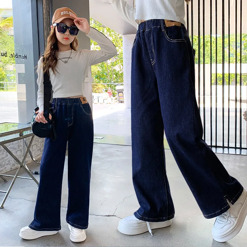 New Autumn Girls Jeans Teenager Wide Leg Pants Children Loose Korean Blue Denim Pants Kids Casual Trousers 6 8 10 11 12 13 14 Y
New Autumn Girls Jeans Teenager Wide Leg Pants Children Loose Korean Blue Denim Pants Kids Casual Trousers 6 8 10 11 12 13 14 Y