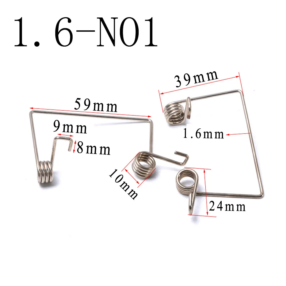 Сверхмощный 1,6 мм диаметр проволоки стали двойные спиральные пружины кручения 
Сверхмощный 1,6 мм диаметр проволоки стали двойные спиральные пружины кручения