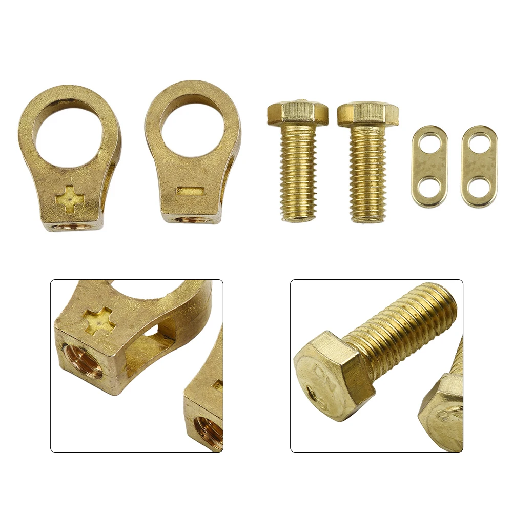2Pcs Battery Terminal Replacement Pure Brass Battery Terminal Top Post Cable Terminals Wire End Car Charging Accessories
2Pcs Battery Terminal Replacement Pure Brass Battery Terminal Top Post Cable Terminals Wire End Car Charging Accessories