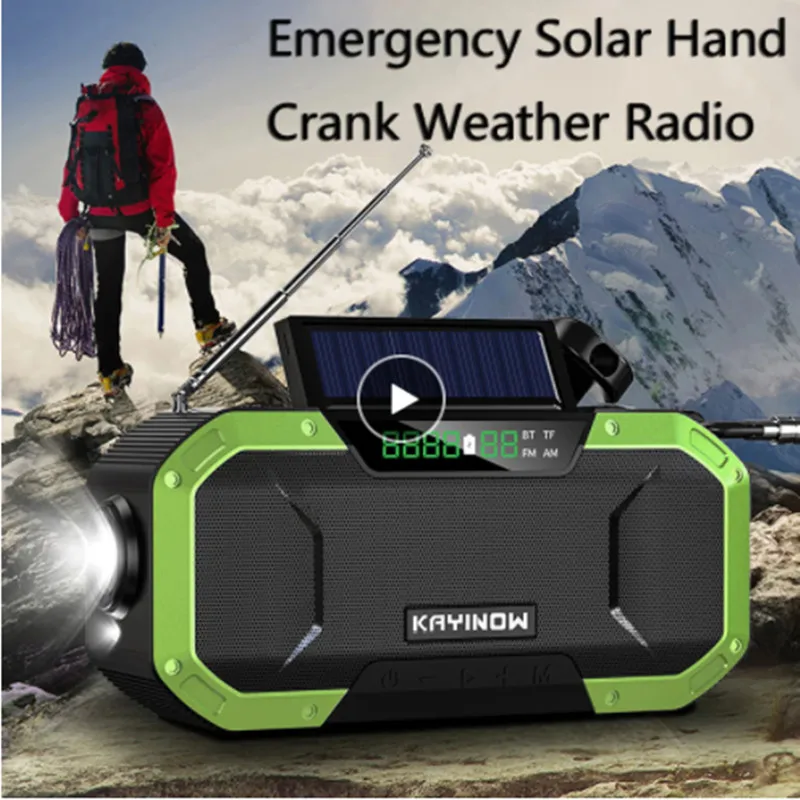 AM/FM Radio Emergency Solar Hand Crank Weather Radio 5000mAh Power Bank Charger Support Charging For Smartphone IPX6 Waterproof
AM/FM Radio Emergency Solar Hand Crank Weather Radio 5000mAh Power Bank Charger Support Charging For Smartphone IPX6 Waterproof