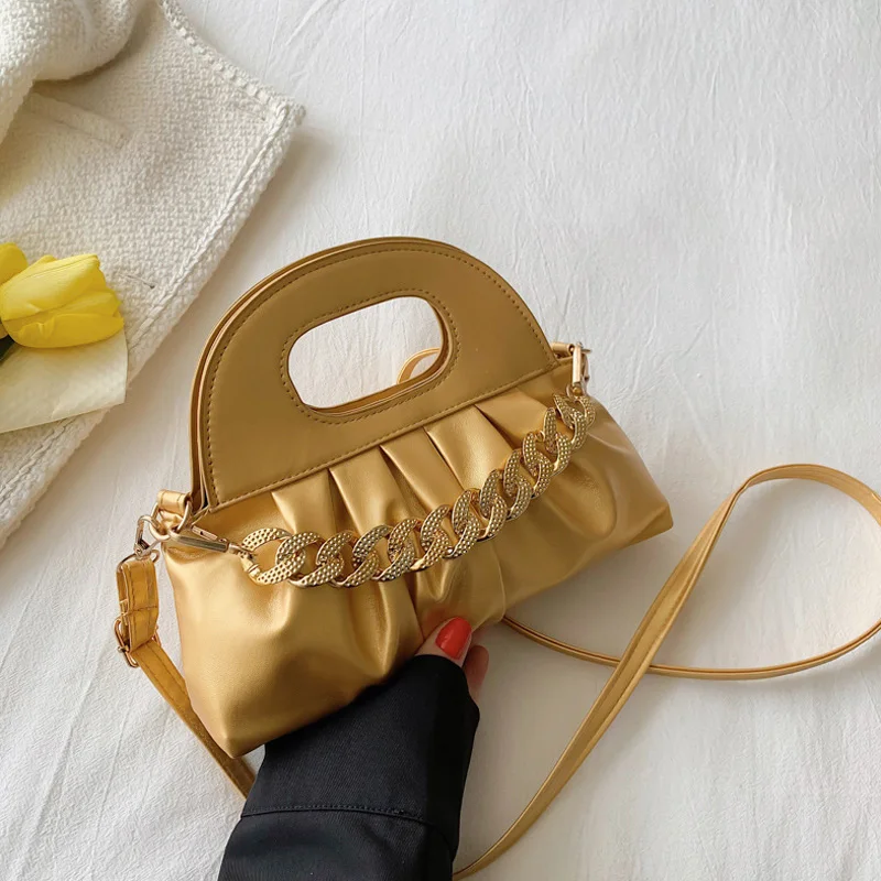 Pleated Soft Pu Leather Women Shoulder Bag Fashion Luxury Brand Messenger Bags Ladies Handbags Chain Crossbody Bags 2023
Pleated Soft Pu Leather Women Shoulder Bag Fashion Luxury Brand Messenger Bags Ladies Handbags Chain Crossbody Bags 2023