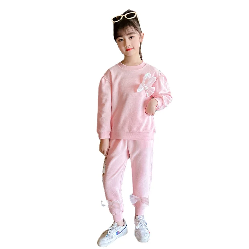 Girls Autumn Clothes Sets Spring Fashion Bow Long Sleeve Tops + Pants 2pcs Teenage Clothing New Pink Sweatshirts Outfit 4-12 Yrs
Girls Autumn Clothes Sets Spring Fashion Bow Long Sleeve Tops + Pants 2pcs Teenage Clothing New Pink Sweatshirts Outfit 4-12 Yrs