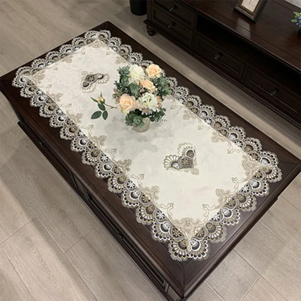 50x100cm Table Runner Hollow Carved TV Cabinet Tablecloth Dresser Table Flag Dust Cover Wedding Party Event Dining Table Decor
50x100cm Table Runner Hollow Carved TV Cabinet Tablecloth Dresser Table Flag Dust Cover Wedding Party Event Dining Table Decor
