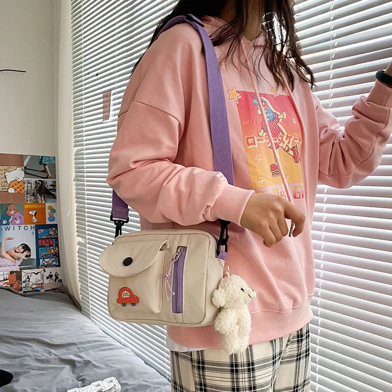 Korean college casual Girl students small mobile phone bag Women canvas bag cute shoulder bag
Korean college casual Girl students small mobile phone bag Women canvas bag cute shoulder bag