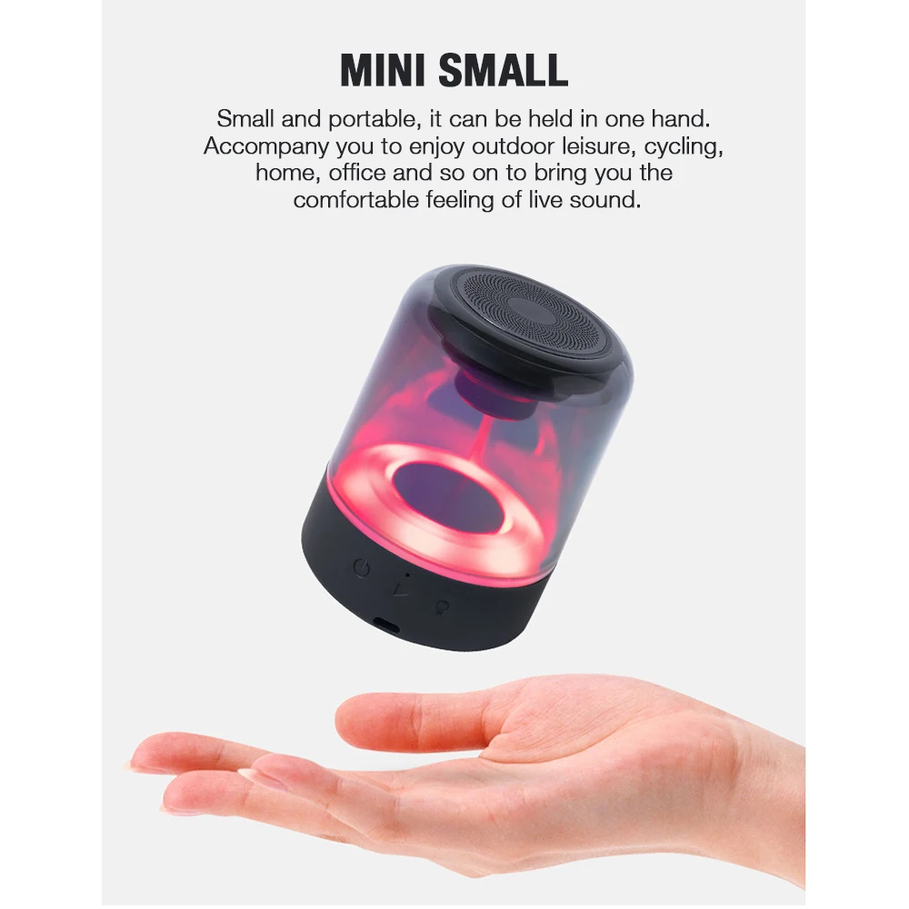 Portable Bluetooth Speaker Led Light-emitting 3D Stereo TWS Bass Wireless Subwoofer Bluetooth 5.0 Speaker for Home Theater TV
Portable Bluetooth Speaker Led Light-emitting 3D Stereo TWS Bass Wireless Subwoofer Bluetooth 5.0 Speaker for Home Theater TV