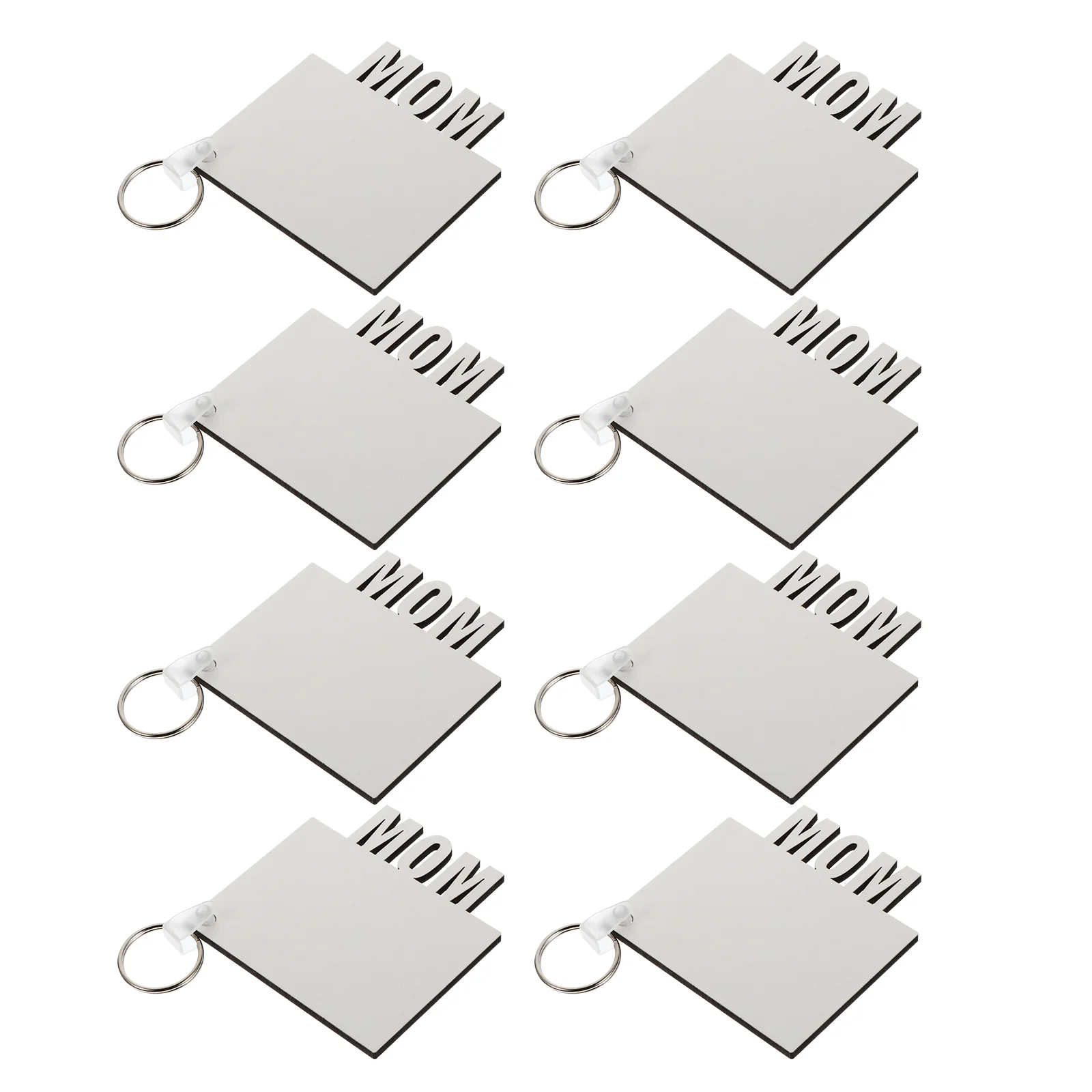 8Pcs Sublimation Blank Keychain Heat Transfer Double- Side Printed Keychain MDF DIY Blank Keychain with Key Rings for Mom
8Pcs Sublimation Blank Keychain Heat Transfer Double- Side Printed Keychain MDF DIY Blank Keychain with Key Rings for Mom