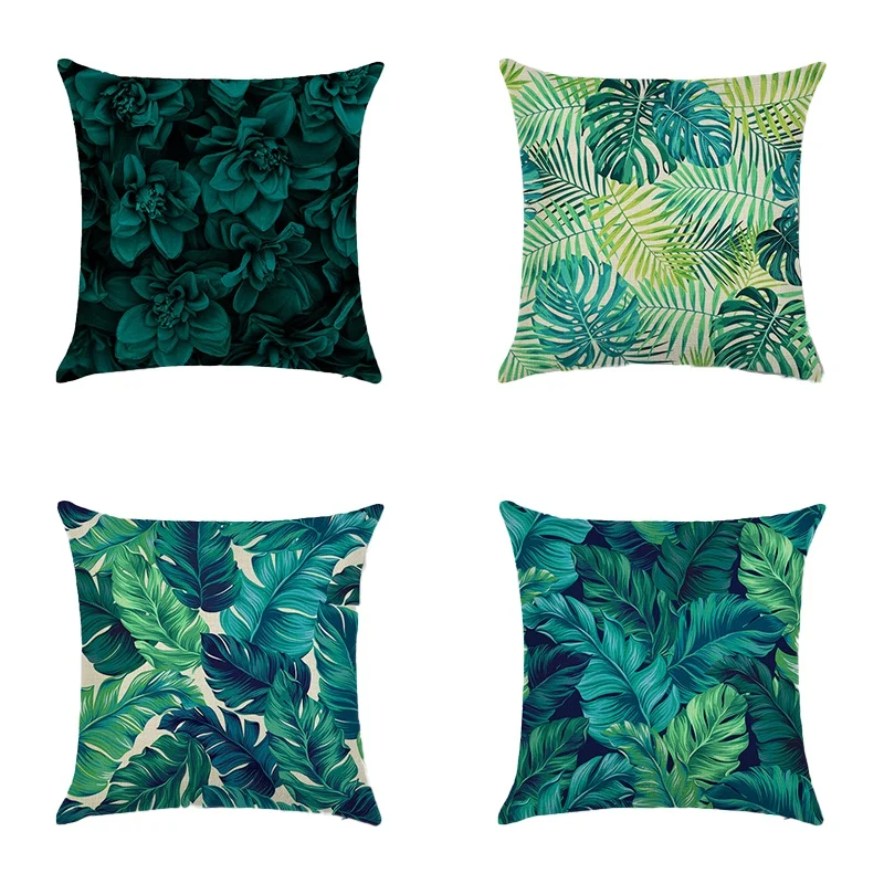 Promotion! 4PCS Green Leaf Cushion Cover Pillowcase Home Decorative Sofa Square Pillow Cover Bedroom Car Decor 45X45cm
Promotion! 4PCS Green Leaf Cushion Cover Pillowcase Home Decorative Sofa Square Pillow Cover Bedroom Car Decor 45X45cm