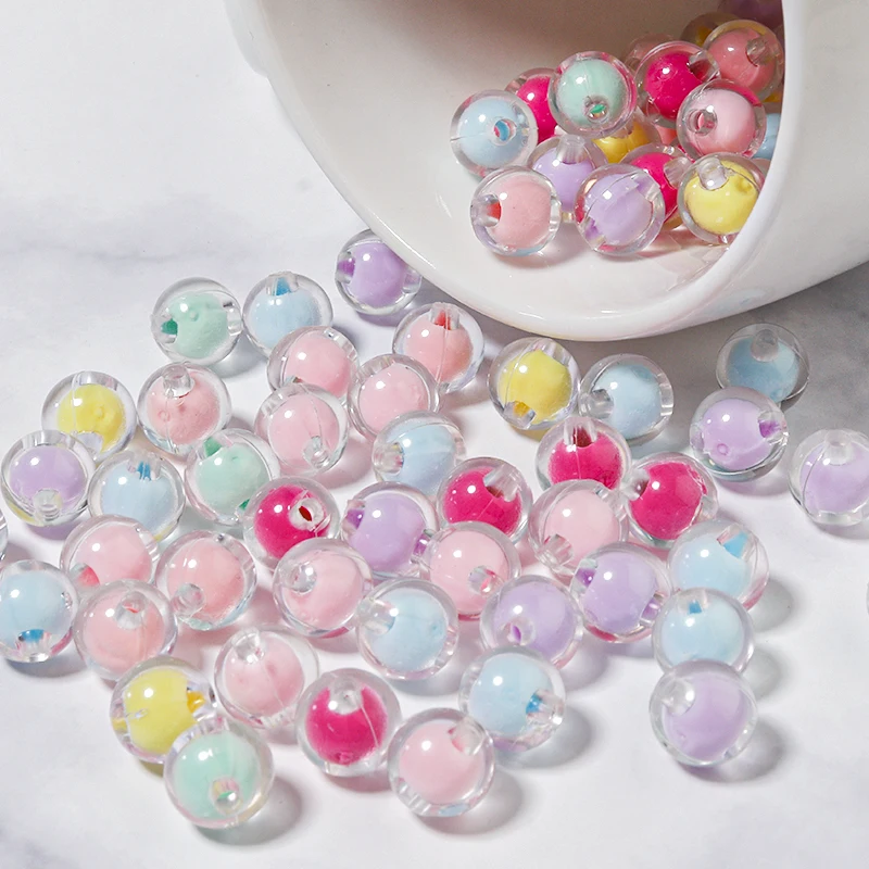 50pcs 100pcs/Lot Loose Bead in Bead Acrylic Round Transparent Mixed For DIY Bracelet Chain Phone Decoration Earrings Making
50pcs 100pcs/Lot Loose Bead in Bead Acrylic Round Transparent Mixed For DIY Bracelet Chain Phone Decoration Earrings Making