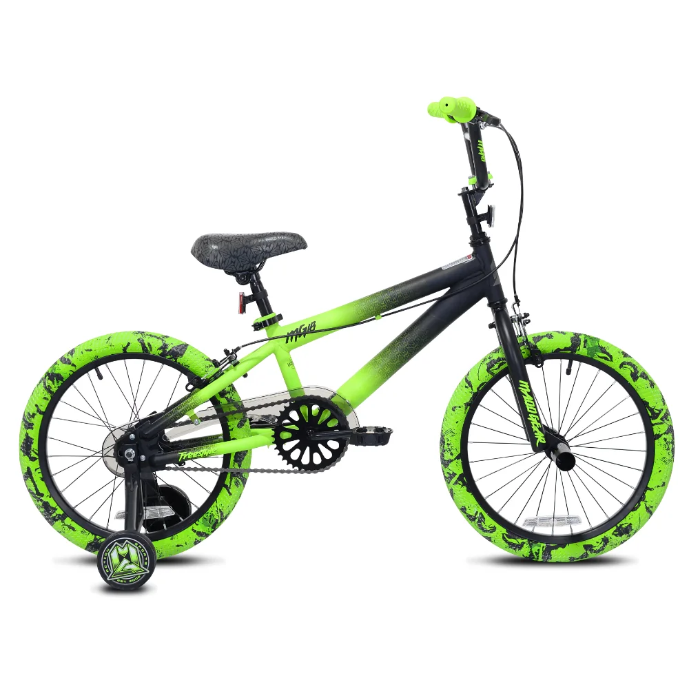 

Велосипеды для мальчиков, черно-зеленые, с передачей MG18, 18 дюймов