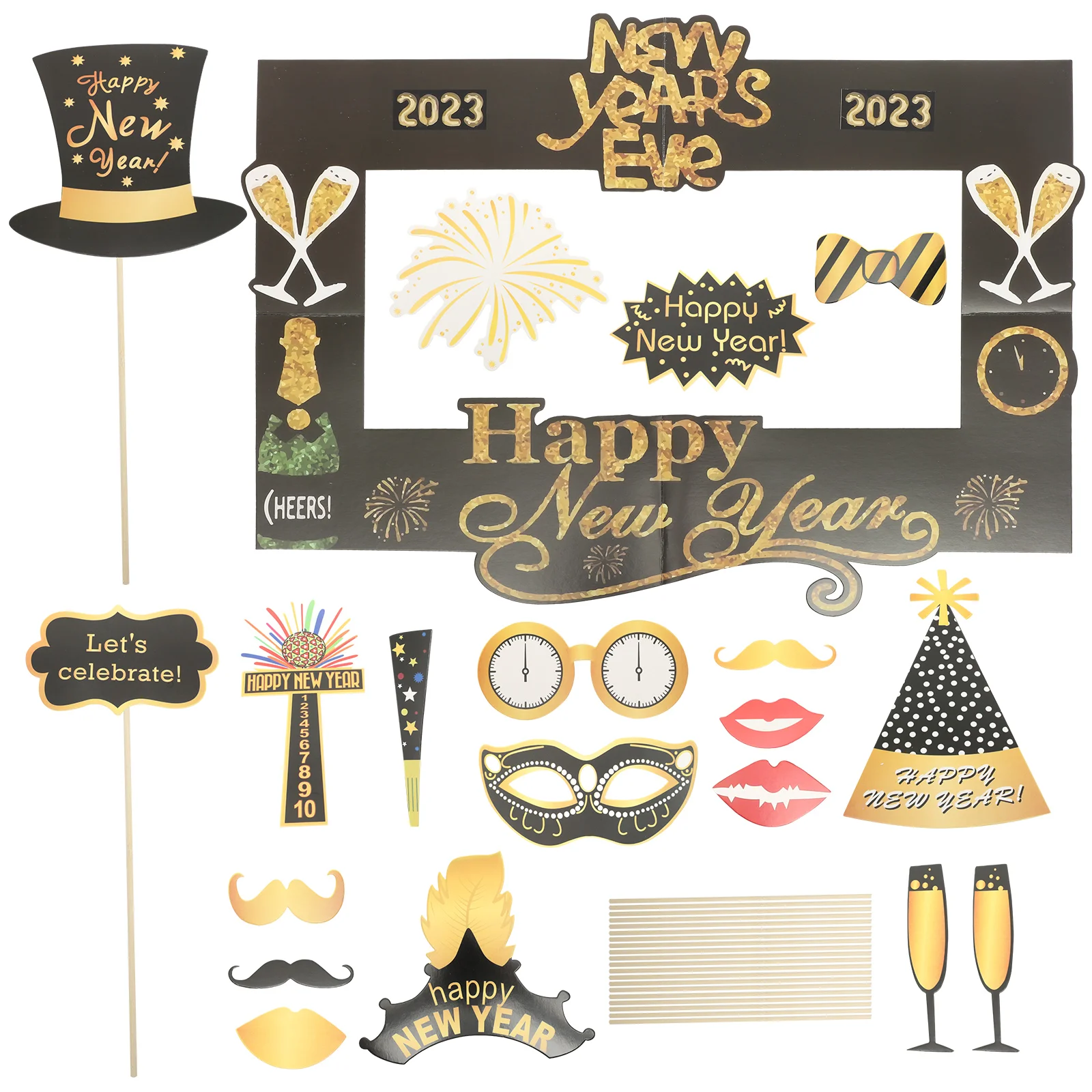 New Props Photo Year Eve Years Supplies Booth Selfie Decorations Picture Frame Weddings Birthday Eyeglasses Graduation
New Props Photo Year Eve Years Supplies Booth Selfie Decorations Picture Frame Weddings Birthday Eyeglasses Graduation