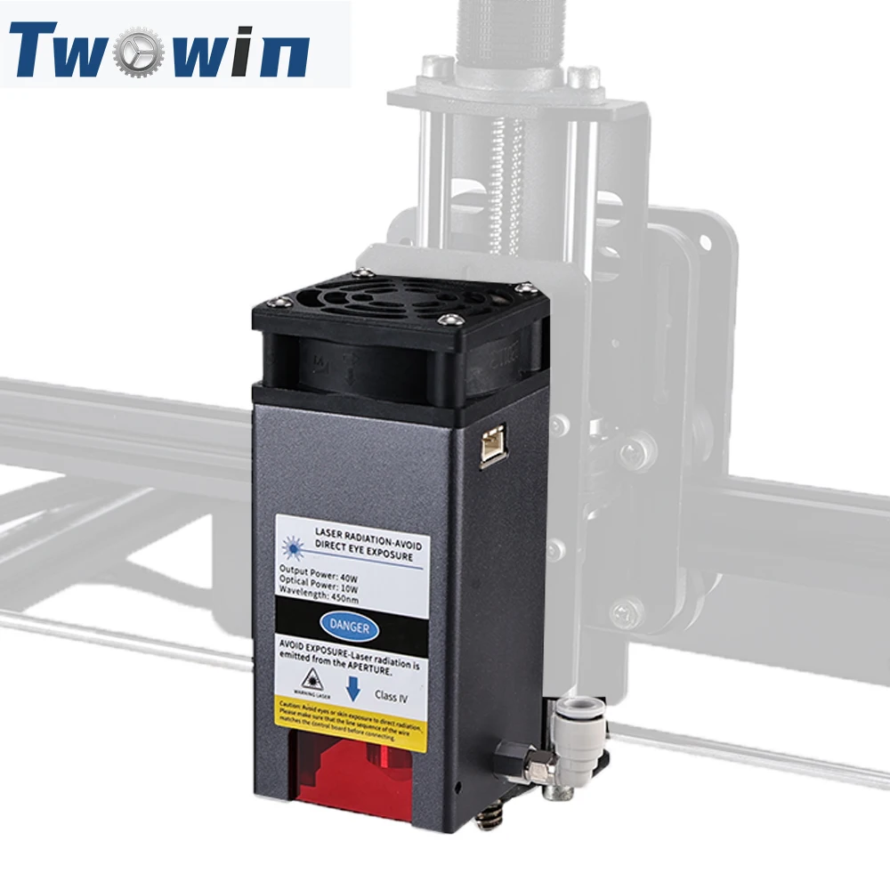 TWOWIN 40W Laser Module High Power P-10W-F30 450nm Laser Head For CNC DIY Laser Wood Cutter Engraving Tool Accessories
TWOWIN 40W Laser Module High Power P-10W-F30 450nm Laser Head For CNC DIY Laser Wood Cutter Engraving Tool Accessories