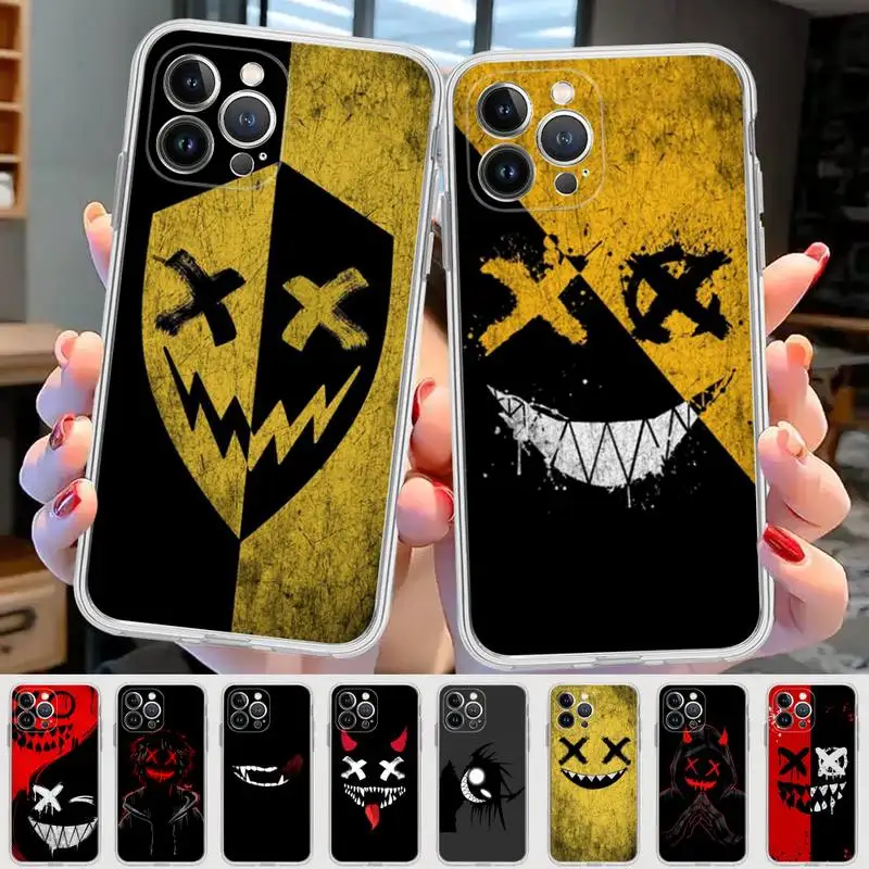 

Scary Smile Skeleton Devil Phone Case For iPhone 14 11 12 13 Mini Pro XS Max Cover 6 7 8 Plus X XR SE 2020 Funda Shell