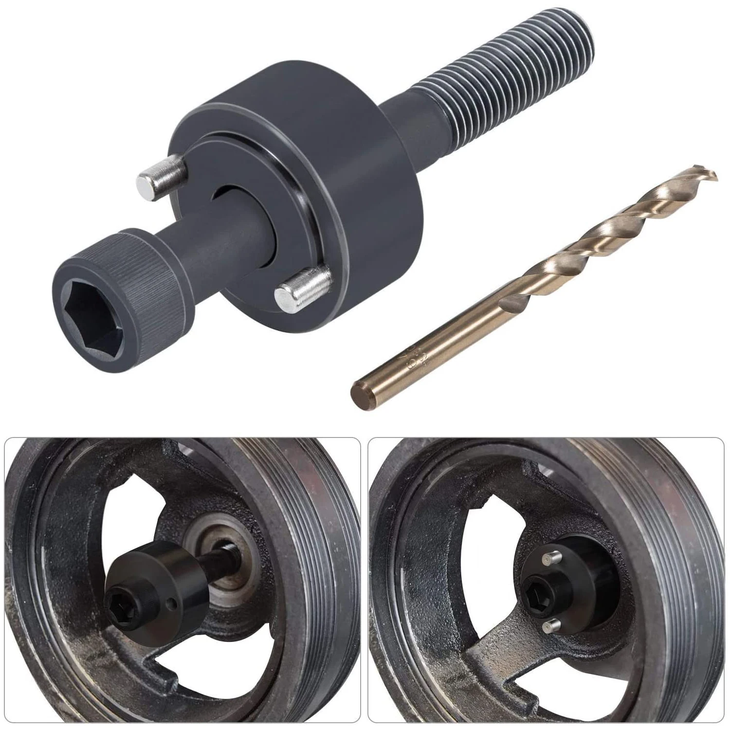 Chuang Qian CPK10SS Crank Pin Kit Crankshaft Damper Drill Pinning Fixture Tool for LS1 LS2 LS3 LT1 LQ4 LQ9 LSX LSA 5.3 6.0
Chuang Qian CPK10SS Crank Pin Kit Crankshaft Damper Drill Pinning Fixture Tool for LS1 LS2 LS3 LT1 LQ4 LQ9 LSX LSA 5.3 6.0