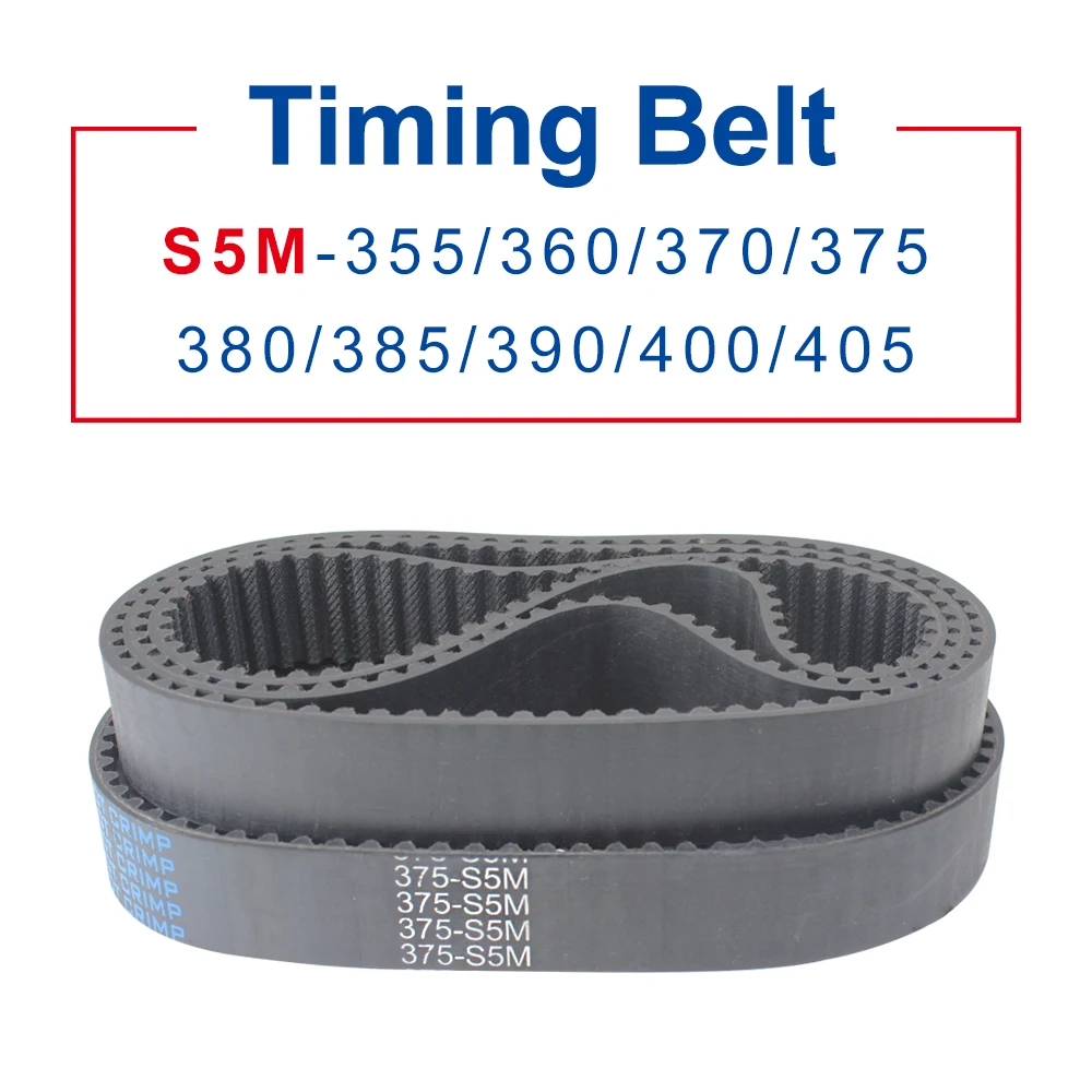 S5M Timing Belt with circular teeth 5M-350/355/370/375/385/390/400/405 belt width 15/20/25mm teeth pitch 5mm
S5M Timing Belt with circular teeth 5M-350/355/370/375/385/390/400/405 belt width 15/20/25mm teeth pitch 5mm