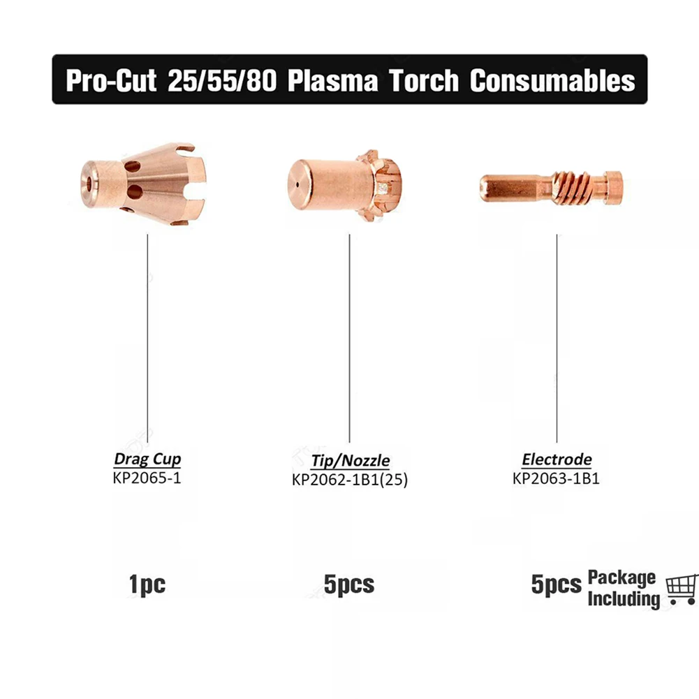 11pcs Plasma Cutting Nozzle Electrode Tip Kit For KP2062-1B1 KP2065-1 For Electric ProCut25/55/80 Torch Welding Tool Parts
11pcs Plasma Cutting Nozzle Electrode Tip Kit For KP2062-1B1 KP2065-1 For Electric ProCut25/55/80 Torch Welding Tool Parts