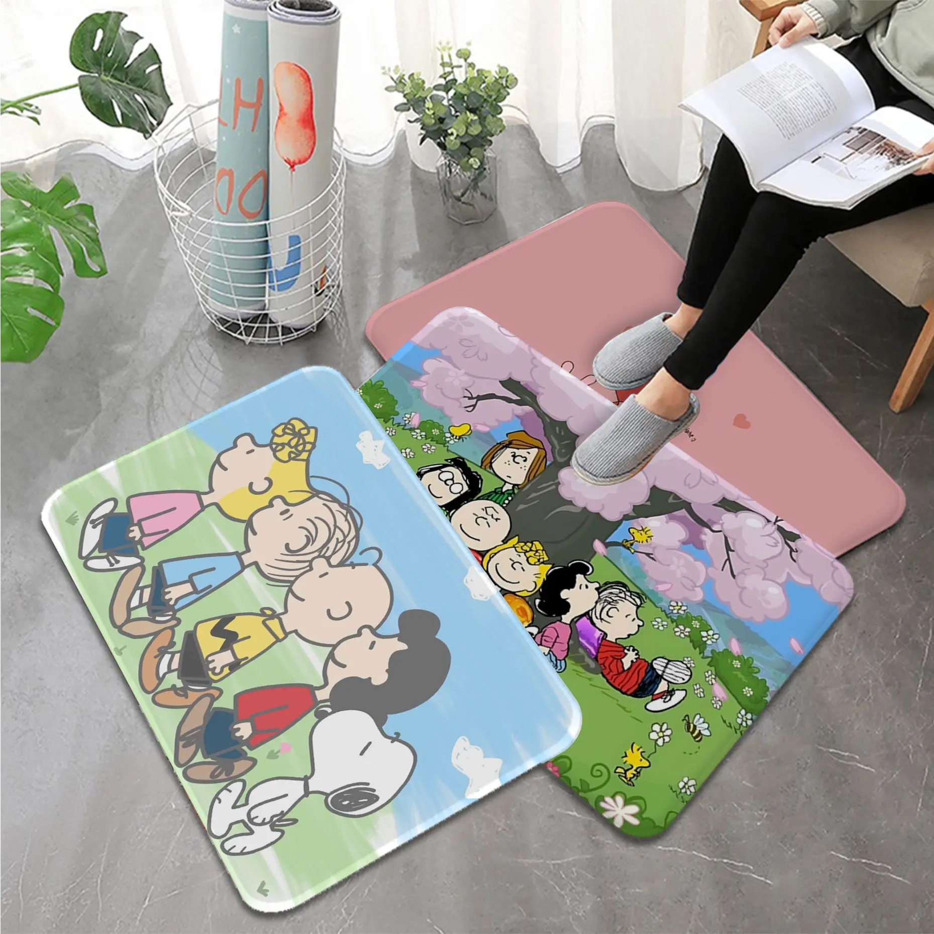 BANDAI Snoopy Room Mats Kids Room Bedroom Decoration Balcony Anti-Slip Doormat Living Room Toilet Rug
BANDAI Snoopy Room Mats Kids Room Bedroom Decoration Balcony Anti-Slip Doormat Living Room Toilet Rug
