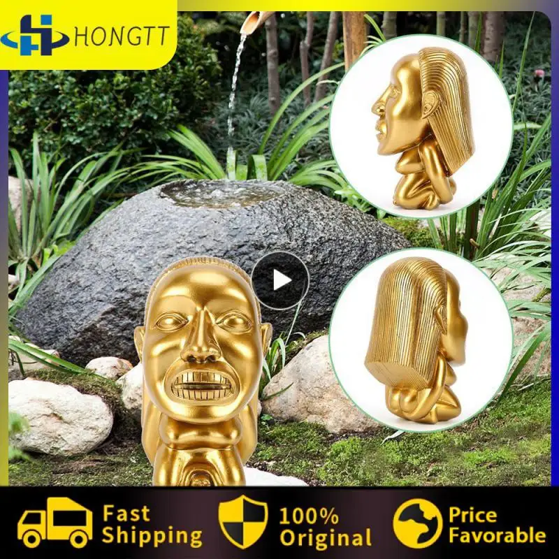 

Indiana Jones Idol Golden Fertility Statue Resin Fertility Idol Sculpture with Eye Scale Raiders of The Lost Ark Cosplay Props