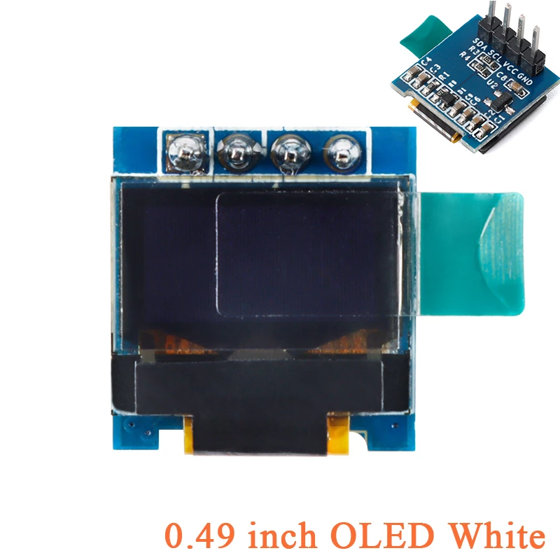 0.49" 0.49 inch OLED Screen LCD Display Module IIC I2C 64x32 SSD1306 White LCD Screen 64*32
0.49" 0.49 inch OLED Screen LCD Display Module IIC I2C 64x32 SSD1306 White LCD Screen 64*32
