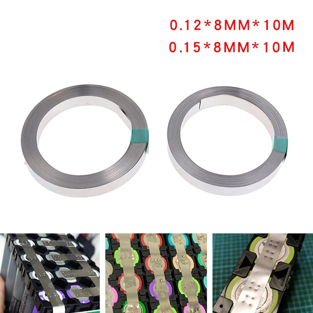 1Pc 10m Nickel Strip Li-ion Battery Nickel Sheet Plate 0.12/0.15mm Spot Welder Replacement For Lead-out Sheet Tabs Power Tools
1Pc 10m Nickel Strip Li-ion Battery Nickel Sheet Plate 0.12/0.15mm Spot Welder Replacement For Lead-out Sheet Tabs Power Tools