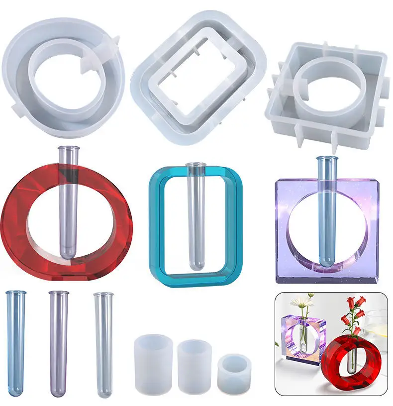 Silicone Creative Simple Flower Vase Mold for 3D Flower Arrangement Epoxy Resin Molds for Diy Craft Home Decoration 
Silicone Creative Simple Flower Vase Mold for 3D Flower Arrangement Epoxy Resin Molds for Diy Craft Home Decoration