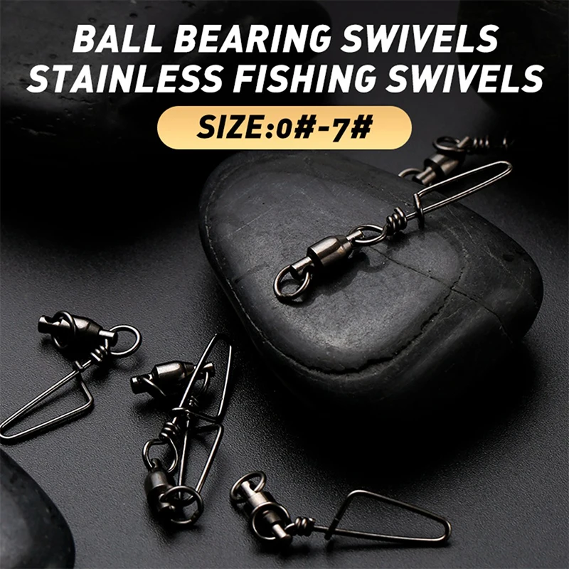 10Pcs Stainless Steel Ball Character Eight Ring Bearing Fishing Swivels Snap Arc Pin Rolling Sea Fishing Connector Accessories
10Pcs Stainless Steel Ball Character Eight Ring Bearing Fishing Swivels Snap Arc Pin Rolling Sea Fishing Connector Accessories