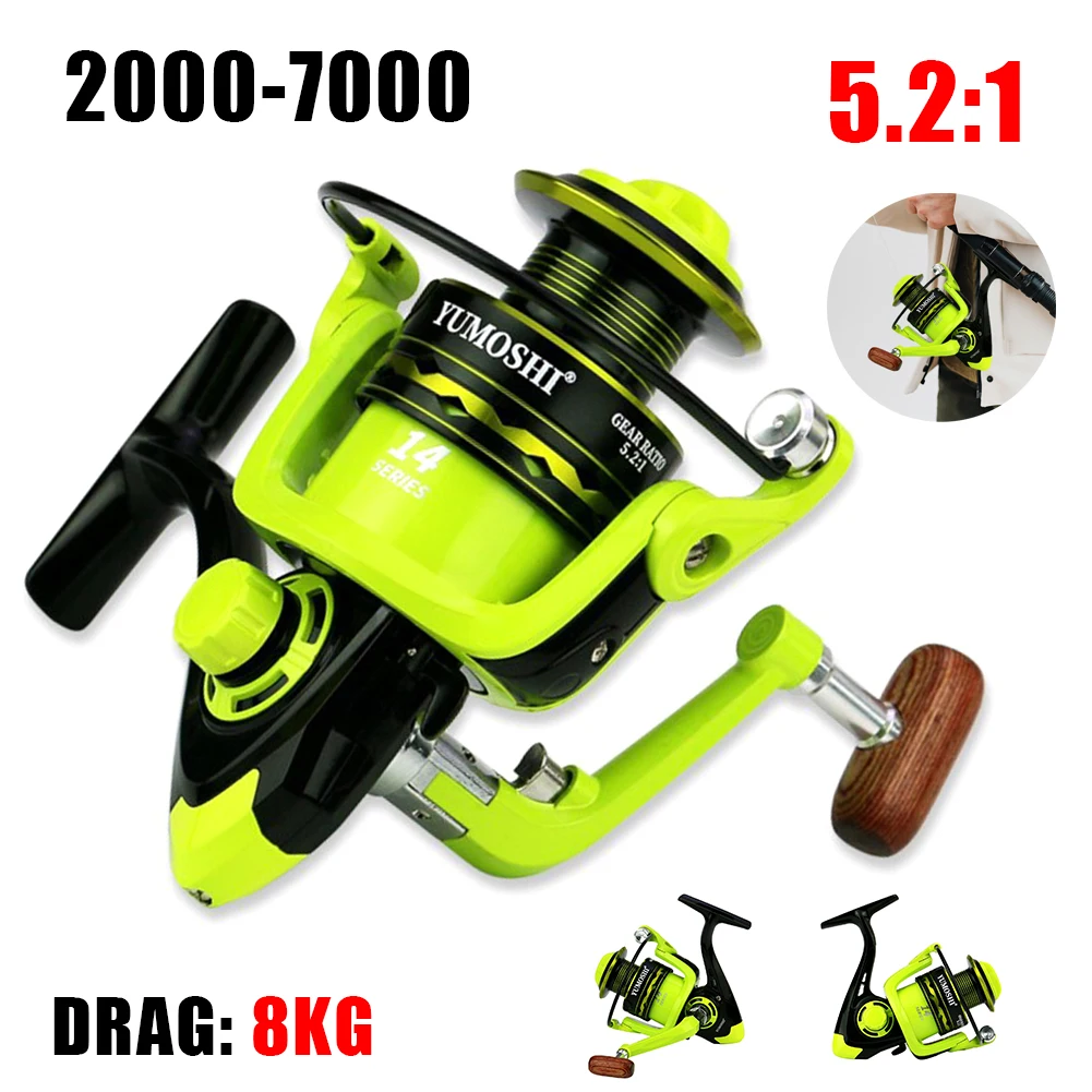 High Speed Ultralight Fishing Spinning Reels 8KG Max Drag Outdoor Sport Fishing Speed Saltwater Freshwater Beach Carp Fishing
High Speed Ultralight Fishing Spinning Reels 8KG Max Drag Outdoor Sport Fishing Speed Saltwater Freshwater Beach Carp Fishing