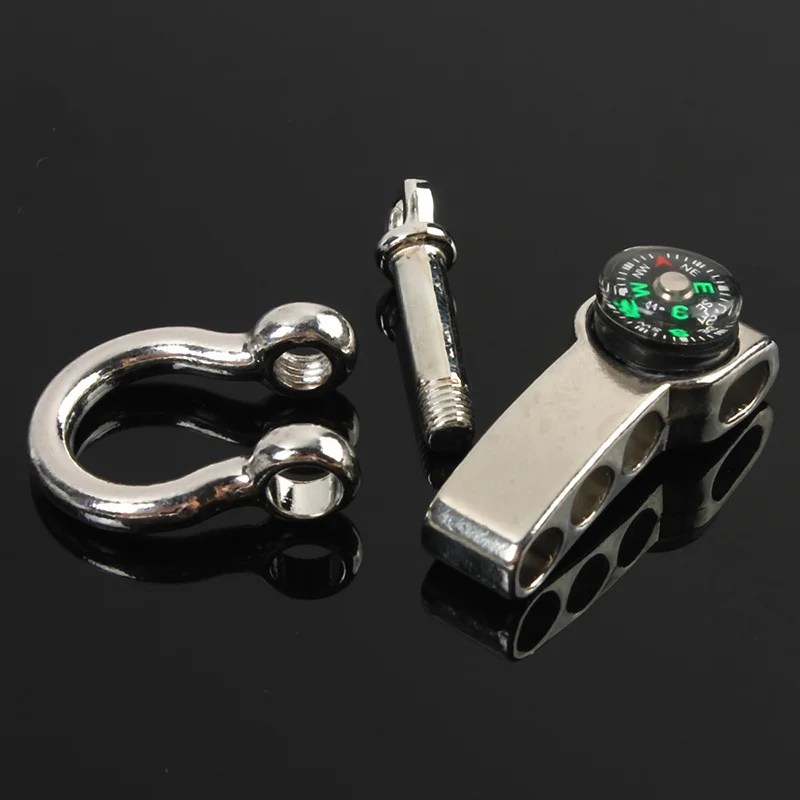 O Shape Zinc Alloy Adjustable Adjuster Anchor Shackle With Mini Compass For Outdoor Rope Paracord Buckle
O Shape Zinc Alloy Adjustable Adjuster Anchor Shackle With Mini Compass For Outdoor Rope Paracord Buckle