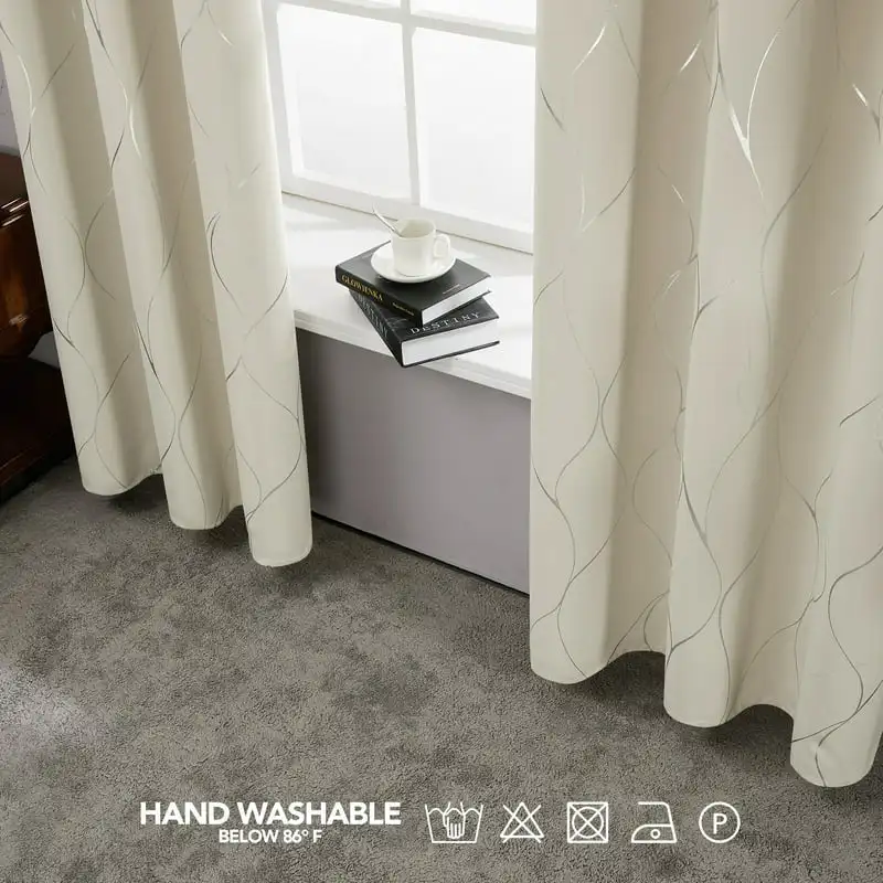 Stylish Printed Thermal Insulated Room Darkening Energy Saving Blackout Grommet Curtains for Bedroom, 42"W x 45"L Inches, 2 Ligh
Stylish Printed Thermal Insulated Room Darkening Energy Saving Blackout Grommet Curtains for Bedroom, 42"W x 45"L Inches, 2 Ligh