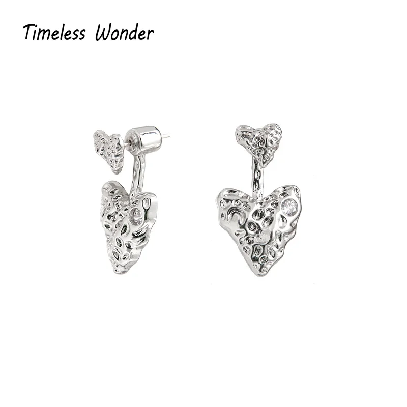 Timeless Wonder Zirconia Hammered Heart Stud Earrings for Women Designer Jewelry Runway Ins Fashion Korean Trendy Gift Top 6341
Timeless Wonder Zirconia Hammered Heart Stud Earrings for Women Designer Jewelry Runway Ins Fashion Korean Trendy Gift Top 6341