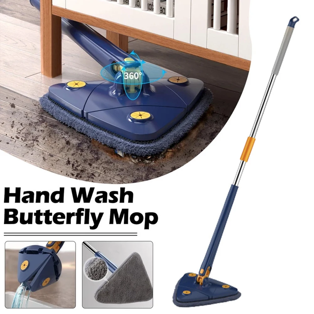 Triangle Squeeze Mop 360-Degree Rotatable Adjustable Floor Cleaning Mop Self-wringing Triangle Extended Mop Home Cleaning Tools
Triangle Squeeze Mop 360-Degree Rotatable Adjustable Floor Cleaning Mop Self-wringing Triangle Extended Mop Home Cleaning Tools