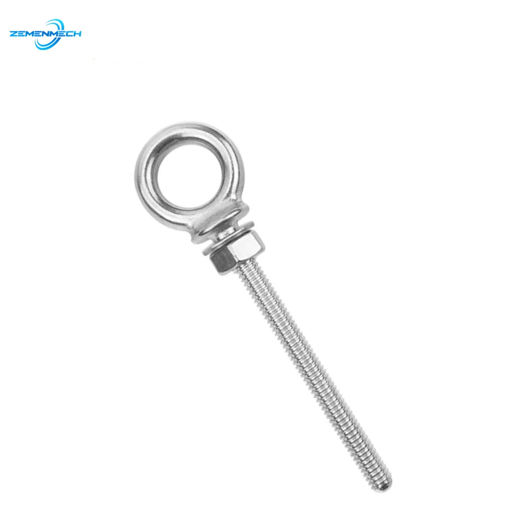 Hardware M6*60mm Marine Grade 316 Stainless Steel Longer Lifting Eye Bolts Lift Eye Bolt Screws Ring Loop Hole for Cable Rope
Hardware M6*60mm Marine Grade 316 Stainless Steel Longer Lifting Eye Bolts Lift Eye Bolt Screws Ring Loop Hole for Cable Rope