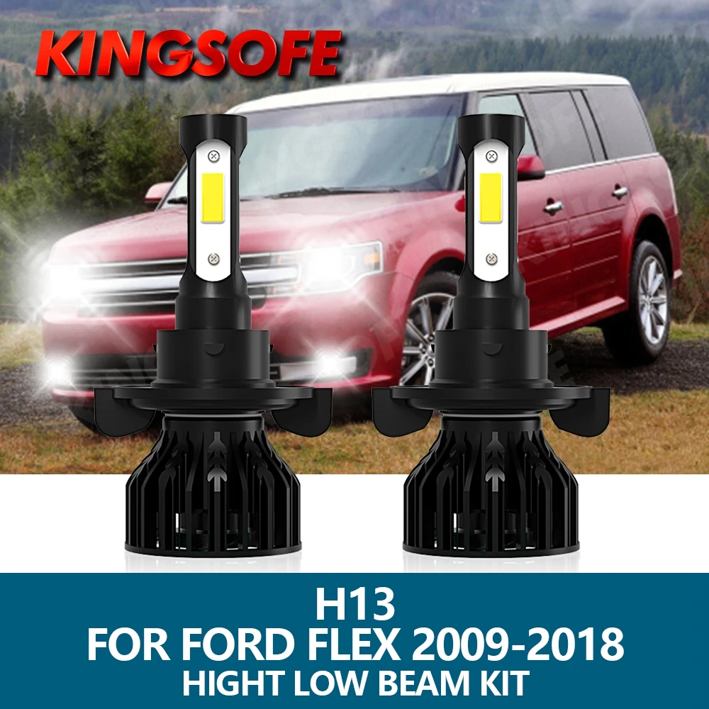 2Pcs LED Headlight H13 9008 Car Light 6000K White 10000LM 100W 4 Sides COB Chip Hight Low Beam Bulbs Kit For Ford Flex 2009-2018
2Pcs LED Headlight H13 9008 Car Light 6000K White 10000LM 100W 4 Sides COB Chip Hight Low Beam Bulbs Kit For Ford Flex 2009-2018