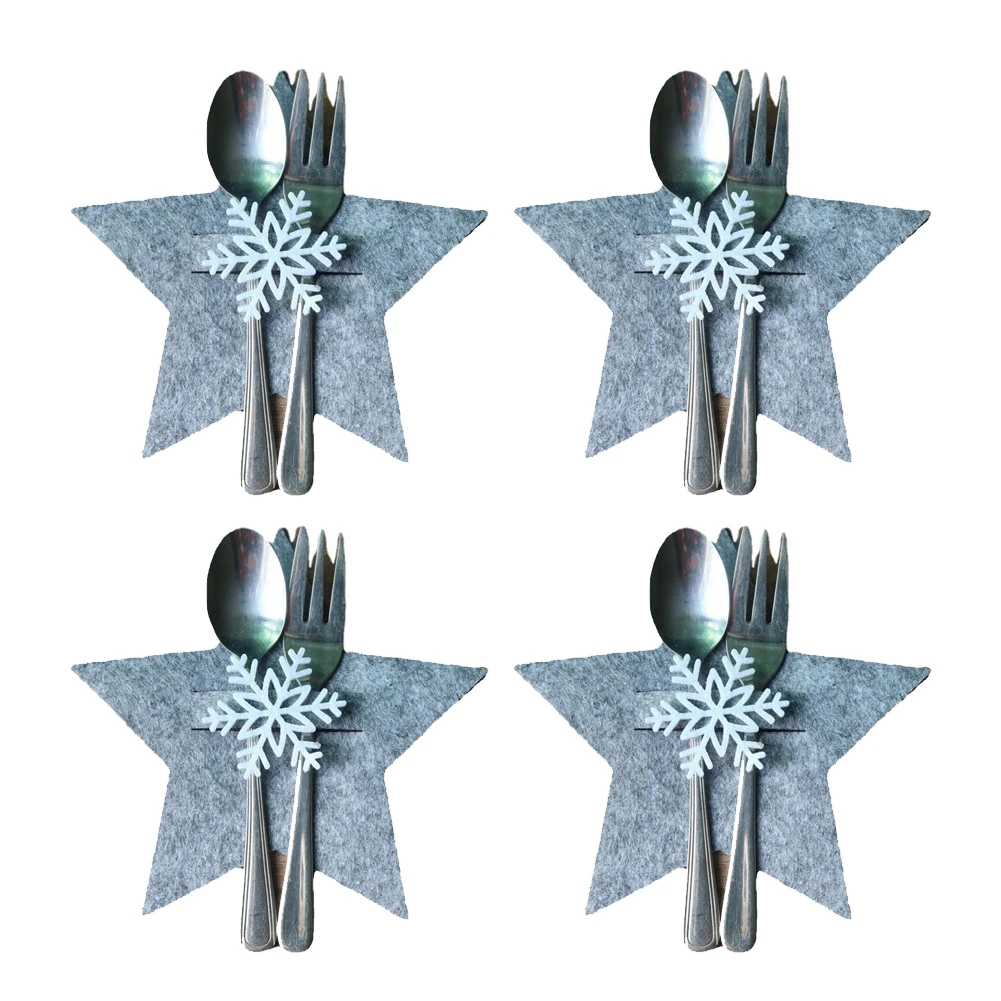 Cutlery Silverware Holder Pentagram 15cm/5.9in 4 Pcs Christmas Creative Durable Felt Forks Bag Kitchen Lightweight
Cutlery Silverware Holder Pentagram 15cm/5.9in 4 Pcs Christmas Creative Durable Felt Forks Bag Kitchen Lightweight