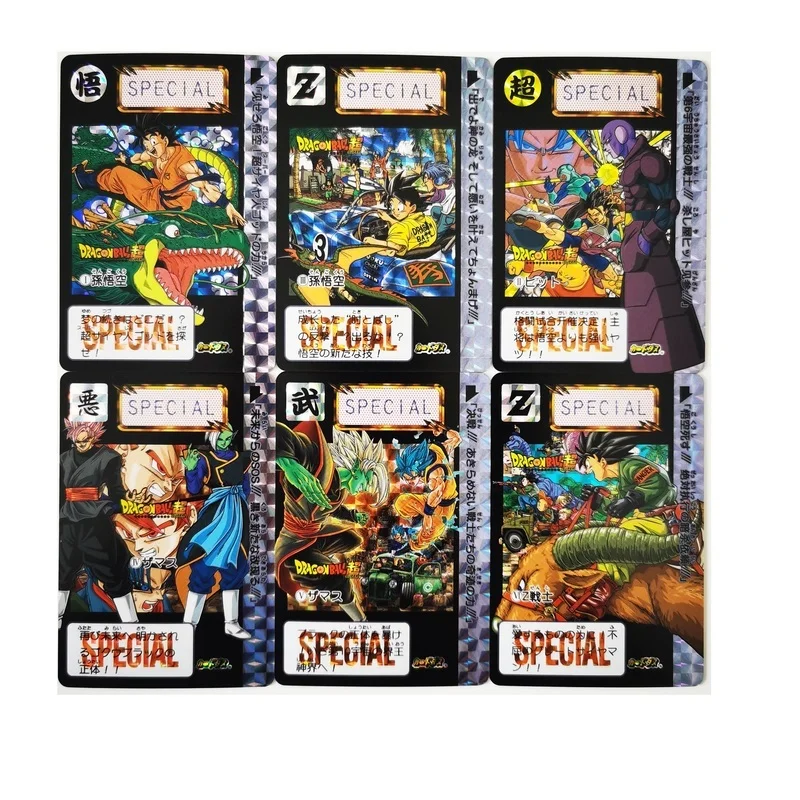 

12pcs/set Dragon Ball Z Main Bullet Special Title Page Super Saiyan Goku Vegeta Hobby Collectibles Game Anime Collection Cards