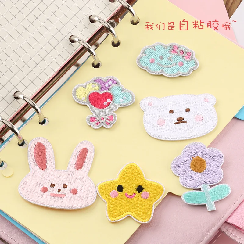 Self-adhesive Cartoon Cute Rabbit Flower Star Embroidered Patches for Kids Clothing Bag Iron on Clothes Sticker Stripes Applique
Self-adhesive Cartoon Cute Rabbit Flower Star Embroidered Patches for Kids Clothing Bag Iron on Clothes Sticker Stripes Applique