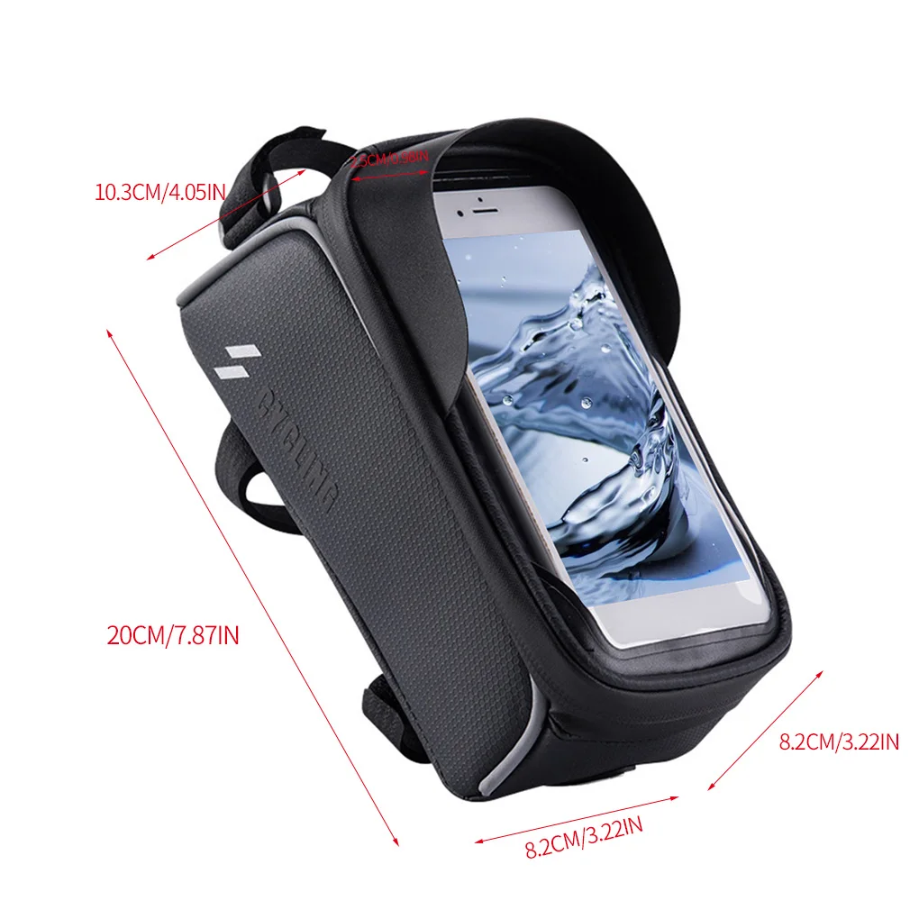 Front Frame Bag Waterproof Bike Phone Pouch Removable Ajustable Bicycle Pannier Bike Phone Holder Case
Front Frame Bag Waterproof Bike Phone Pouch Removable Ajustable Bicycle Pannier Bike Phone Holder Case