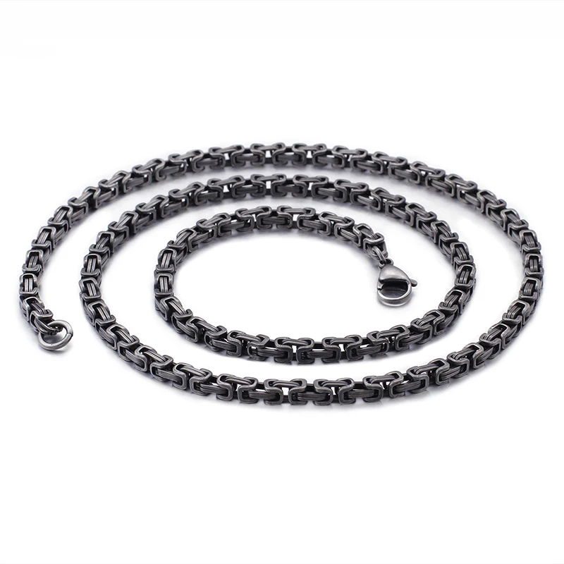 Hip Hop Black Color Stainless Steel Easy Clasp Cuban Chain Necklace For Men Fashion Male Jewelry Collar
Hip Hop Black Color Stainless Steel Easy Clasp Cuban Chain Necklace For Men Fashion Male Jewelry Collar