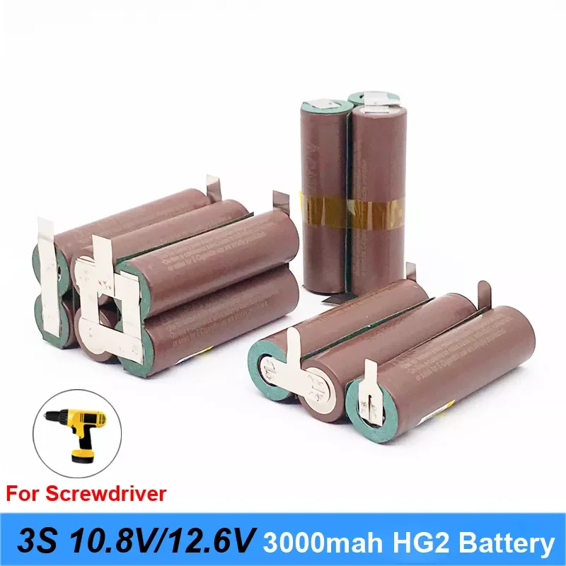 12V 18650 hg2 3000mAh 20amps for 12.6v screwdriver battery weld soldering strip 3S 3S2P 12.6v battery pack (customize) Turmera
12V 18650 hg2 3000mAh 20amps for 12.6v screwdriver battery weld soldering strip 3S 3S2P 12.6v battery pack (customize) Turmera