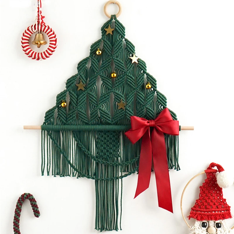 Macrame Christmas Tree Wall Hanging Tapestry Woven Handmade Boho Decoration Bohemian Decor For Living Room Kids Baby Gift
Macrame Christmas Tree Wall Hanging Tapestry Woven Handmade Boho Decoration Bohemian Decor For Living Room Kids Baby Gift