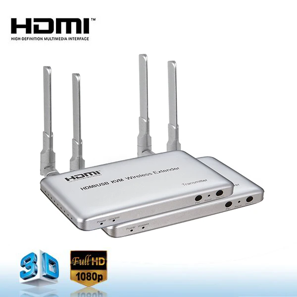 Wireless 1080P HDMI transmitter and receiver up to 50m Support IR control
Wireless 1080P HDMI transmitter and receiver up to 50m Support IR control