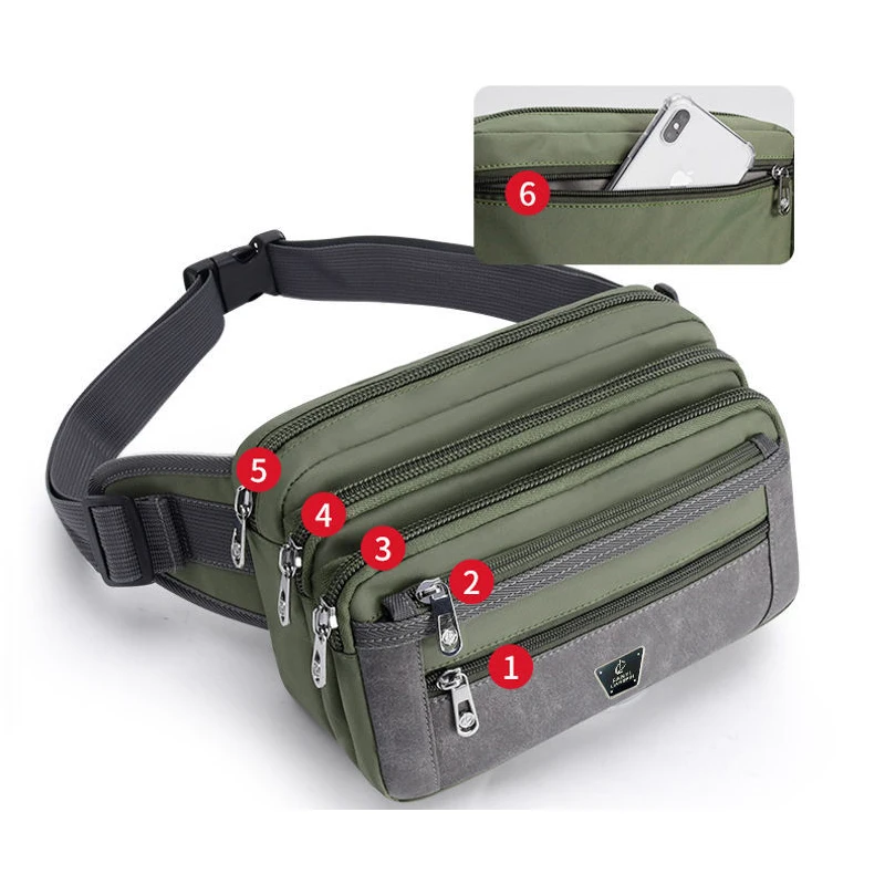AIWITHPM Fanny Pack Multifunctional Waist Bag Nylon Chest Pack Casual Waterproof Phone Pouch Large capacity multiple compartment 
AIWITHPM Fanny Pack Multifunctional Waist Bag Nylon Chest Pack Casual Waterproof Phone Pouch Large capacity multiple compartment