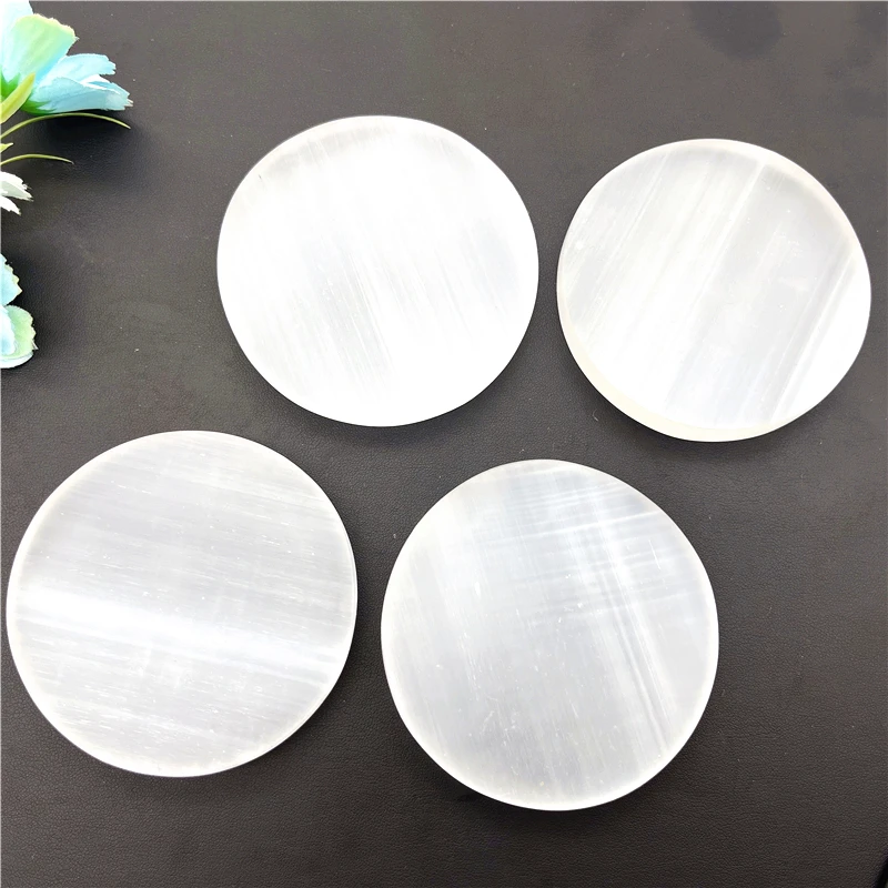 Beautiful 1pc Natural Morocco Through Gypsum Board Round Coaster Disc White Stone Paste Chassis Stone Carving Quartz Crystals
Beautiful 1pc Natural Morocco Through Gypsum Board Round Coaster Disc White Stone Paste Chassis Stone Carving Quartz Crystals